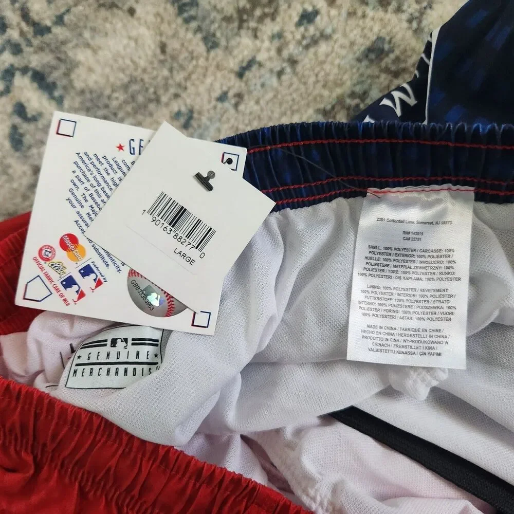 Minnesota Twins Swim Trunks Mens Large w/ Lining MLB Major Club Red Blue